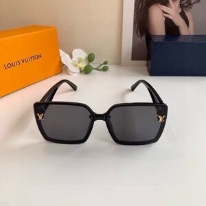 Louis Vuitton Black and Gold Sunglasses